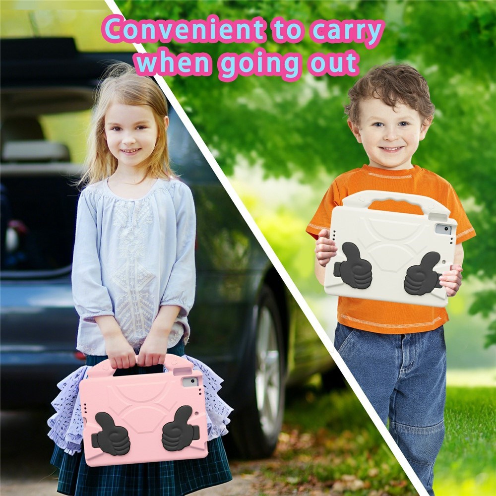 EIDERWOOD iPad 9.7" (2018 / 2017) / Air 2 / Air Kids Case with Thumb Kickstand - Pink