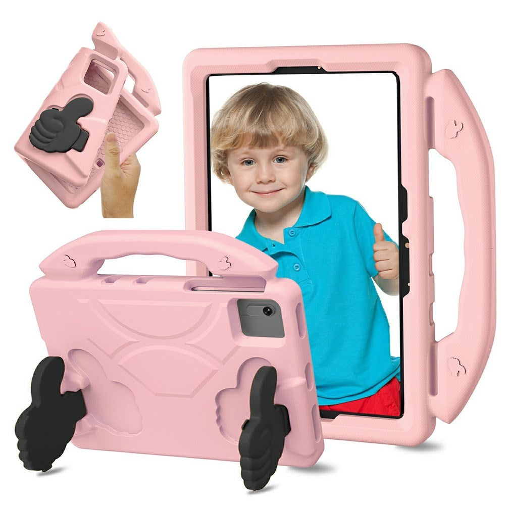 EIDERWOOD Xiaomi Redmi Pad 2 / SE / 6 / 5 / Lenovo Tab M11 / Samsung Galaxy Tab S10 FE / S9 FE / S9 / S8 / S7 Kids Case with Thumb Kickstand - Pink