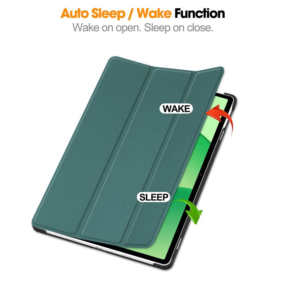 EIDERWOOD OnePlus Pad Lite Faux Leather Flip Case with Stand Function - Green