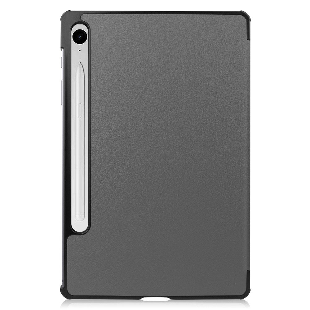 EIDERWOOD Samsung Galaxy Tab S11 / S10 Lite Tri-Fold Faux Leather Flip Case - Grey