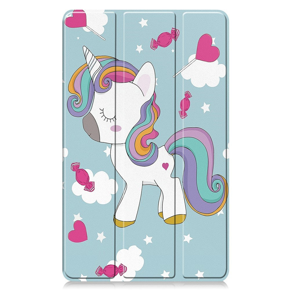 EIDERWOOD Samsung Galaxy Tab A11 Faux Leather Flip Case with Motif - Unicorn