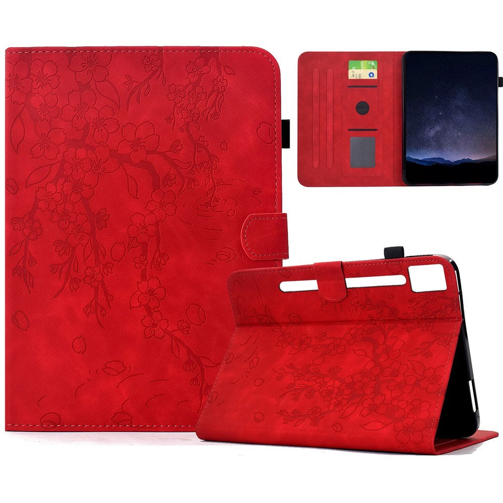 Lenovo Idea Tab Pro / Tab P12 Pro EIDERWOOD Flipcase with Flower Print - Red