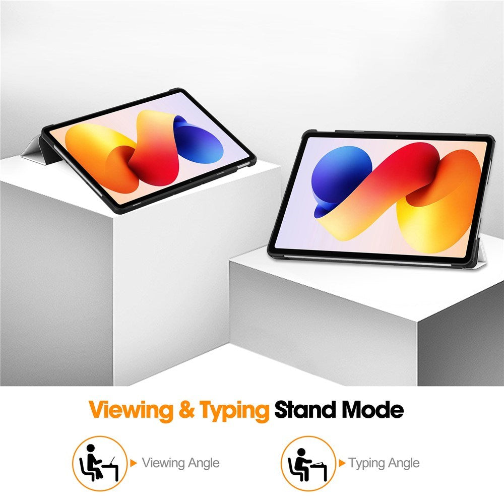 Xiaomi Redmi Pad 2 Pro EIDERWOOD Leather Flip Case with Motif - Sleeping Cat