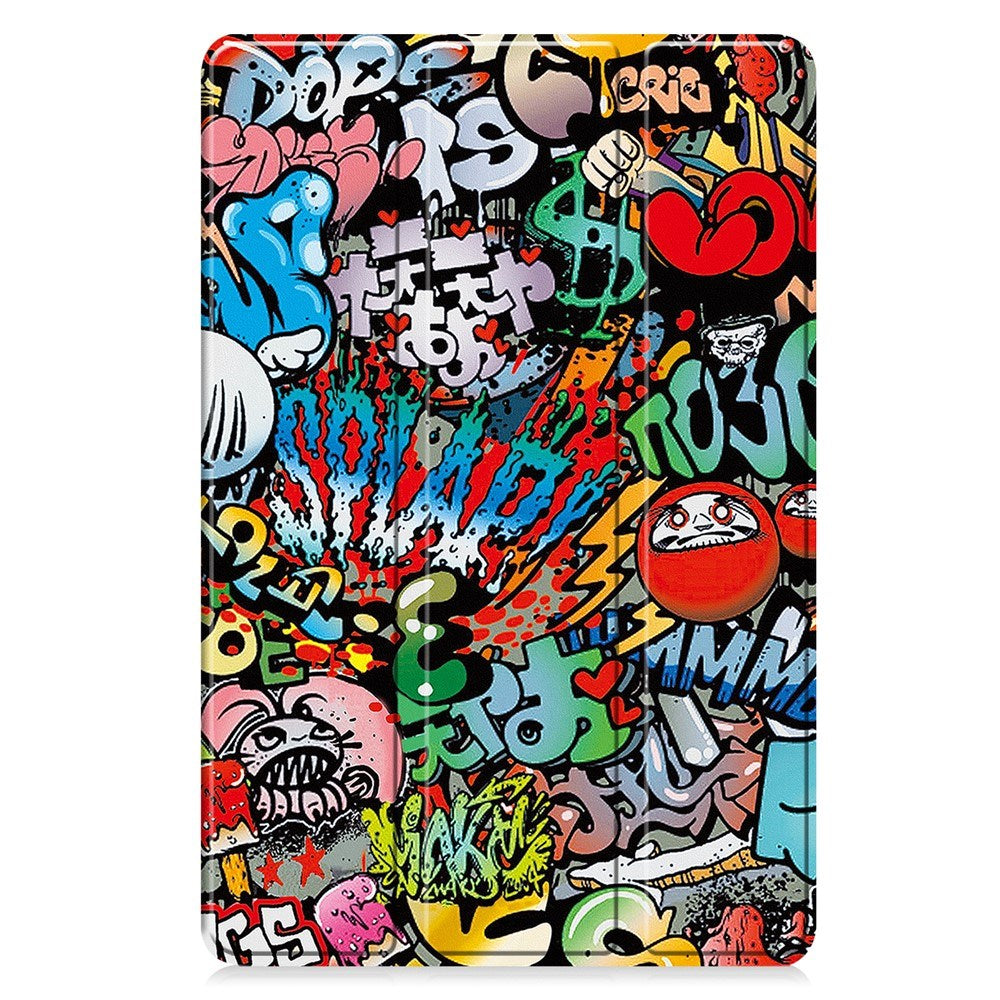 Xiaomi Redmi Pad 2 Pro EIDERWOOD Leather Flip Case with Motif - Graffiti