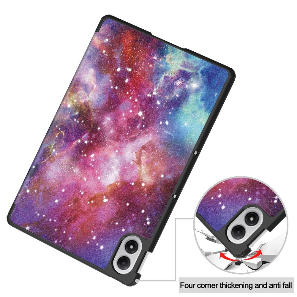 Xiaomi Redmi Pad 2 Pro EIDERWOOD Leather Flip Case with Motif - Galaxy