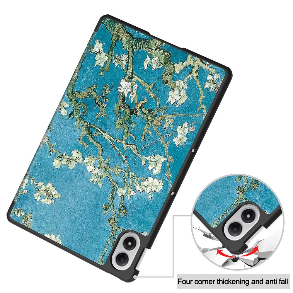 Xiaomi Redmi Pad 2 Pro EIDERWOOD Leather Flip Case with Motif - Flowers