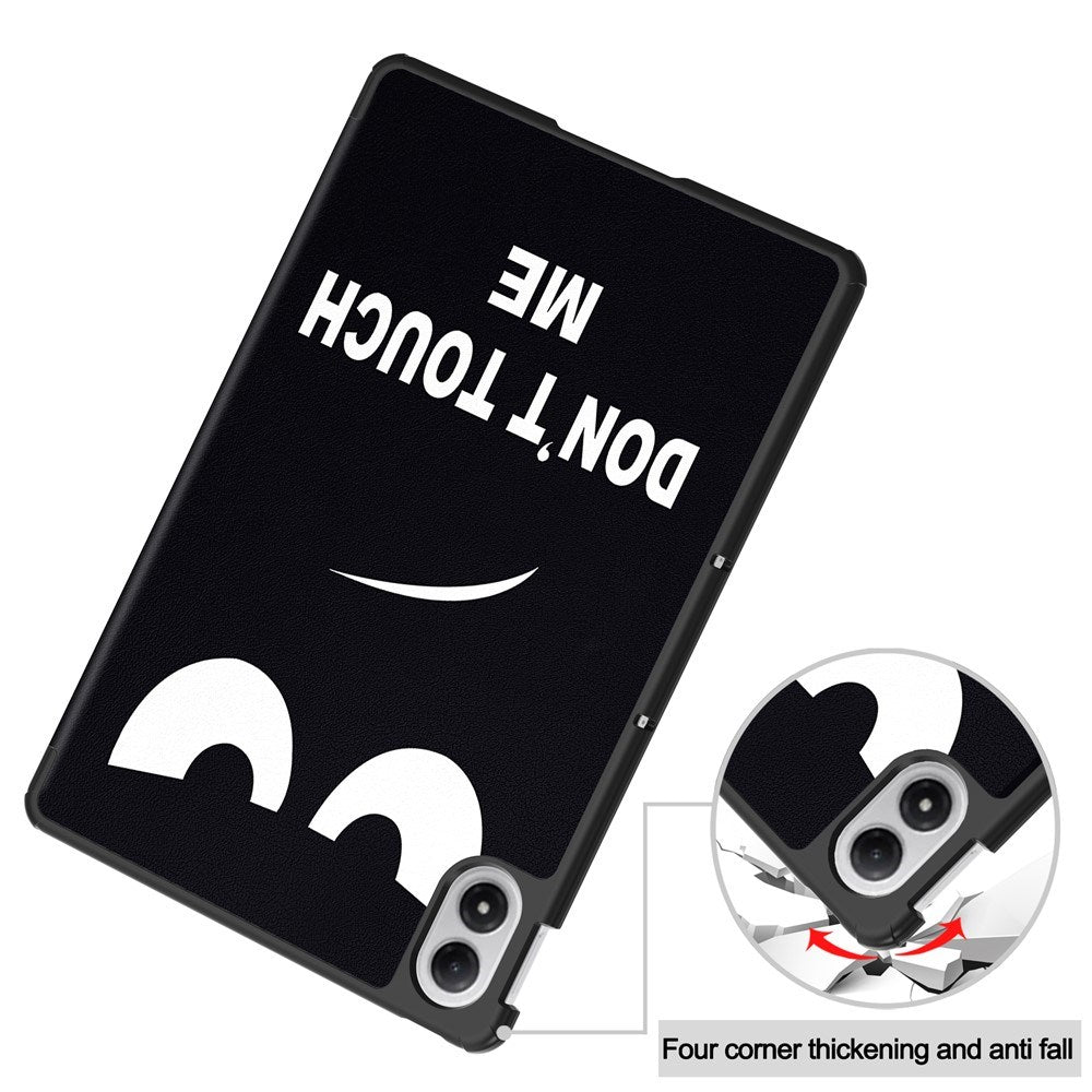 Xiaomi Redmi Pad 2 Pro EIDERWOOD Leather Flip Case with Motif - "Don't Touch Me"