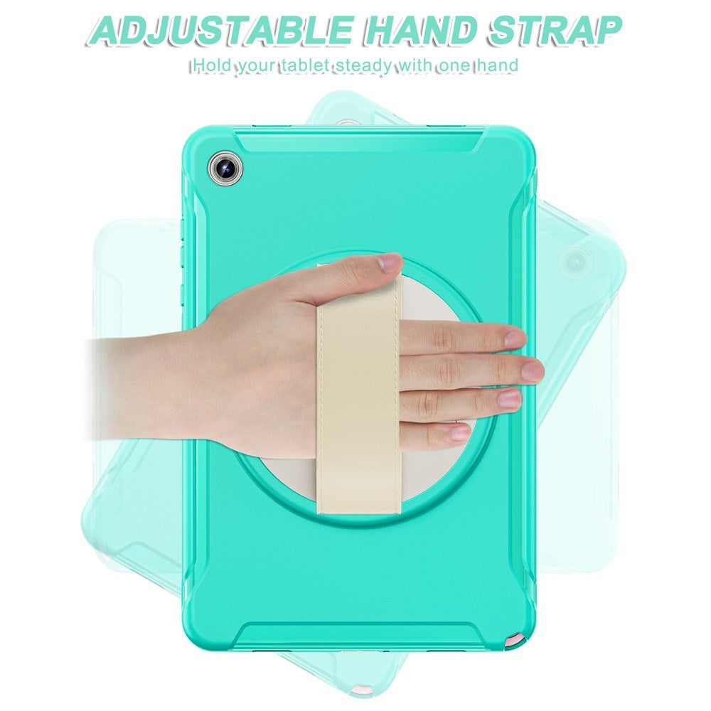 Samsung Galaxy Tab A11+ (Plus) EIDERWOOD Shockproof Case with 360 Degree Rotatable Kickstand - Turquoise