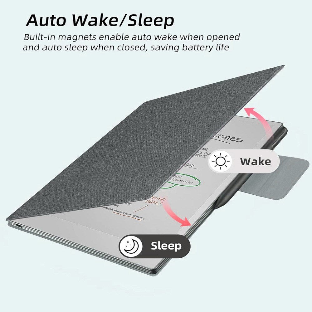 EIDERWOOD ReMarkable Paper Pro Move Magnetic Faux Leather Flip Case - Blue