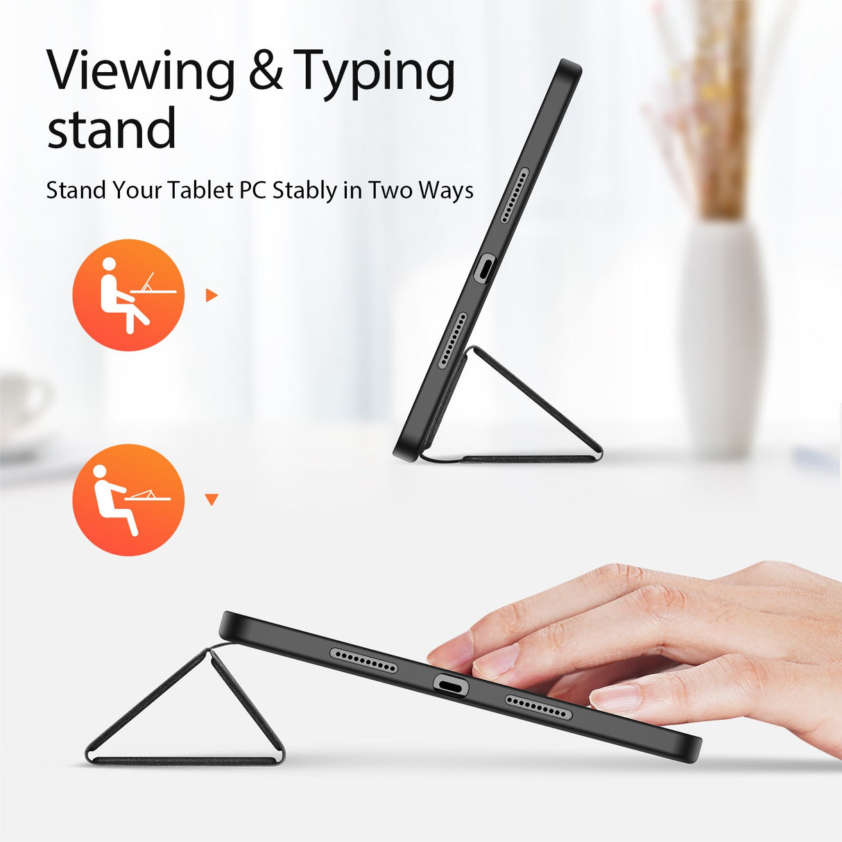 Xiaomi Pad 8 / 8 Pro / 7 / 7 Pro DUX DUCIS Tri-Fold Faux Leather Flip Case - Black