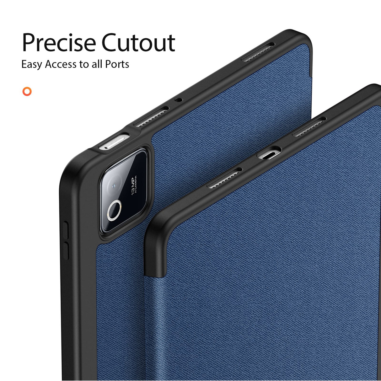 Xiaomi Pad 8 / 8 Pro / 7 / 7 Pro DUX DUCIS Tri-Fold Faux Leather Flip Case - Blue