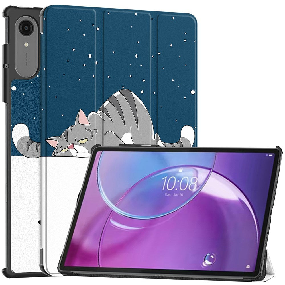 Lenovo Idea Tab Pro Gen2 13" EIDERWOOD Faux Leather Flip Case with Stand Function - Sovende Kat