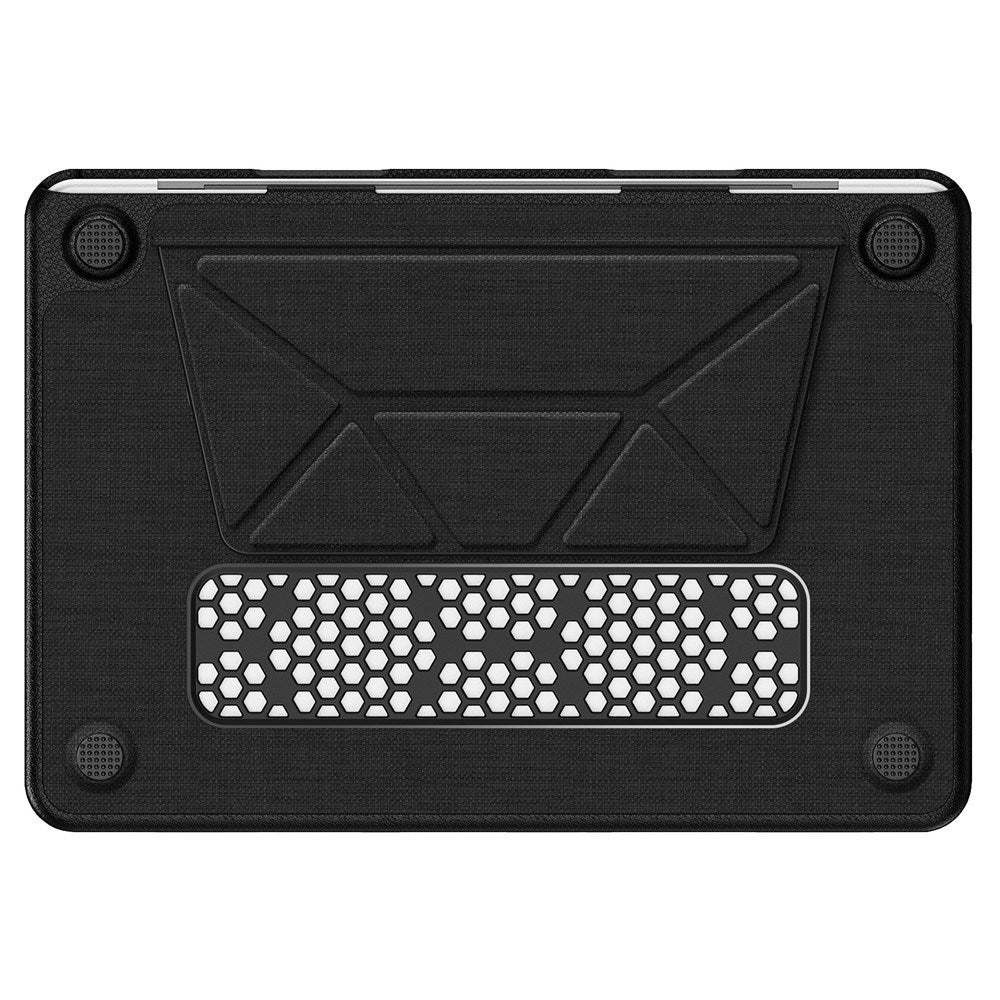 MacBook Neo 13 A18 Pro (2026) EIDERWOOD Cover with Logo Cutout & Stand Function - Black