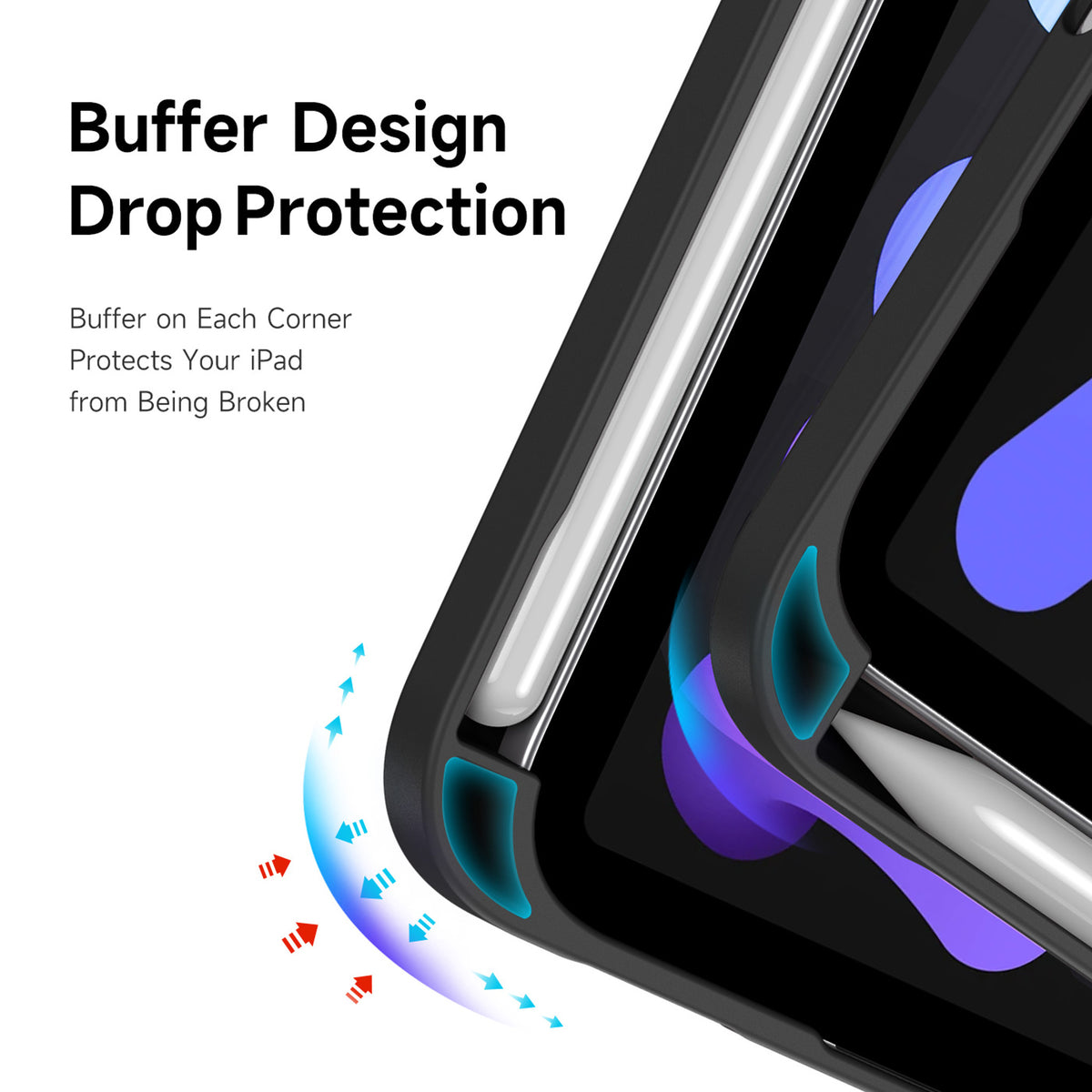 iPad Mini (2026) 8th Gen. DUX DUCIS MAGI Origami Hybrid Flip Case with Stand - Black