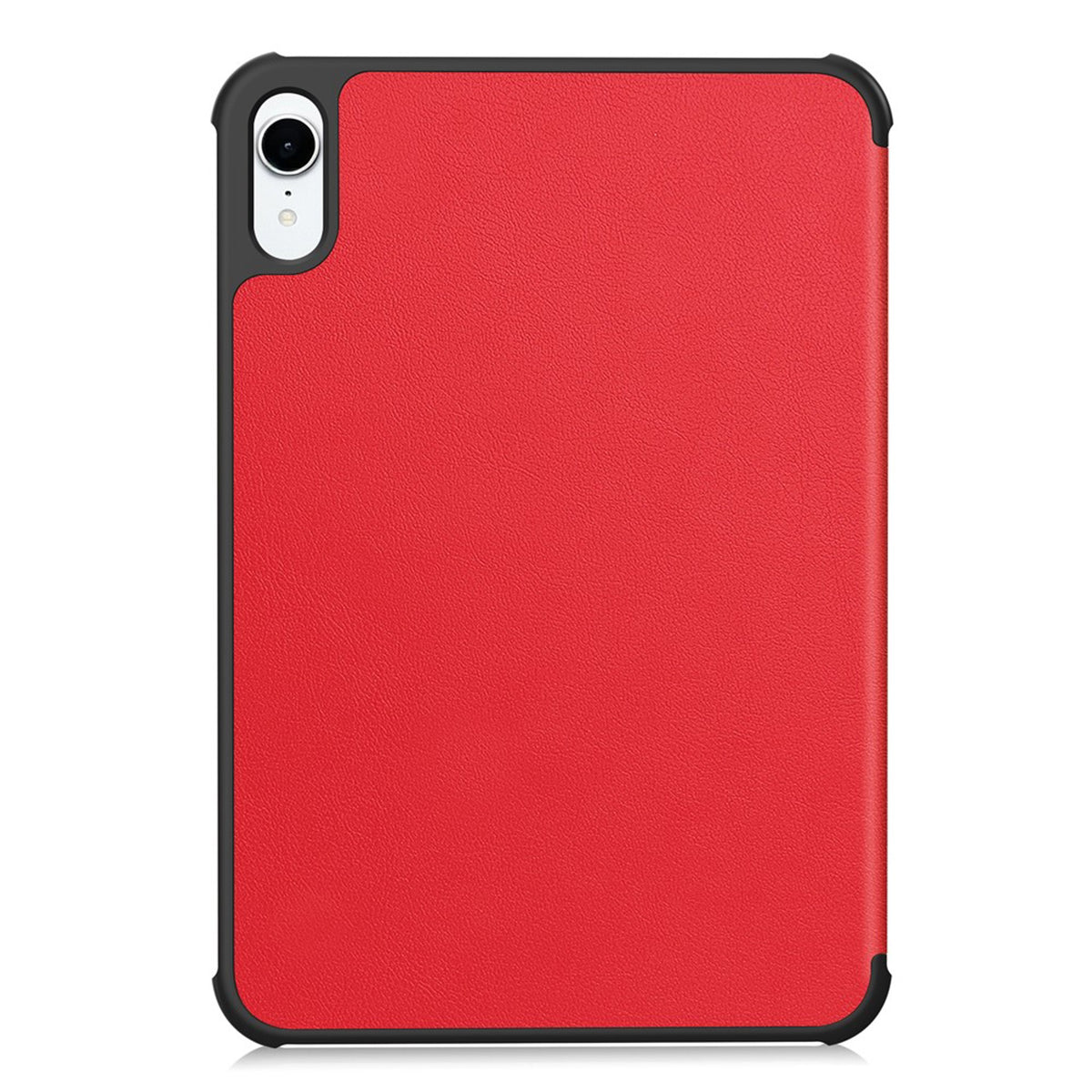 iPad Mini (2026) 8th Gen. EIDERWOOD Faux Leather Tri-Fold Flip Case with Stand Function - Red