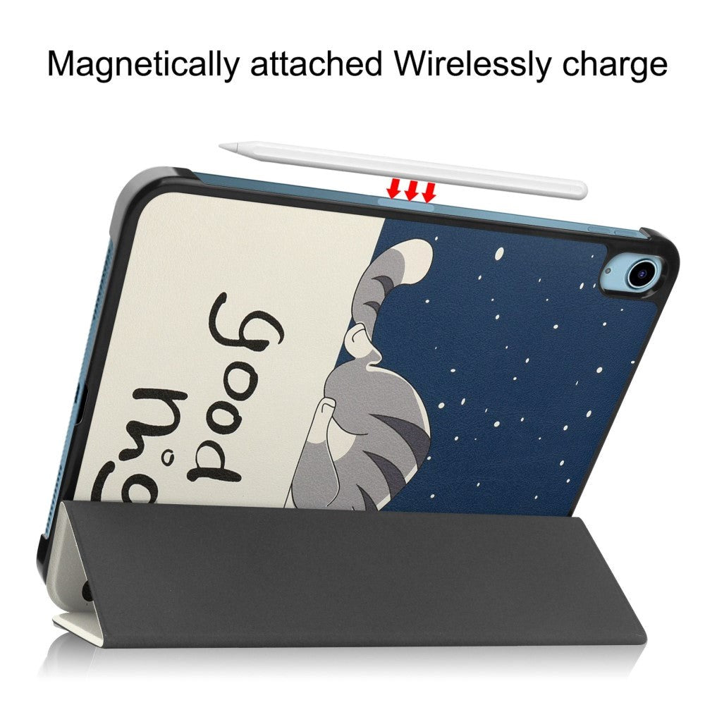 iPad 10.9" (2024/2022) Leather Tri-fold Case - "Good Night"