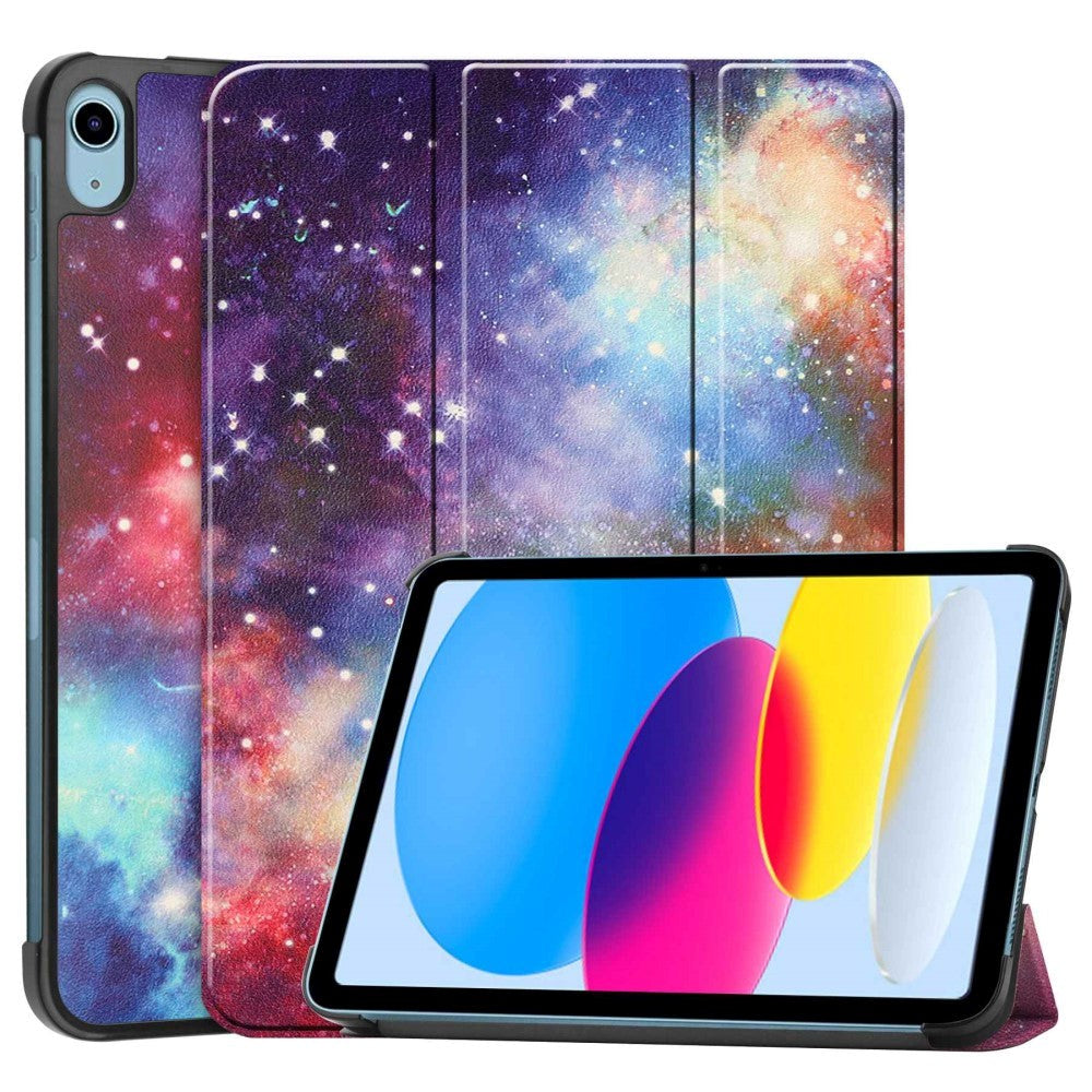 iPad 10.9" (2024/2022) Leather Tri-fold Case - Galaxy