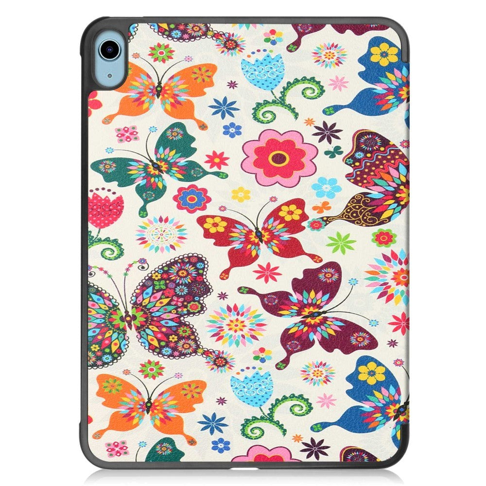 iPad 10.9" (2024/2022) Leather Tri-fold Case - Butterflies