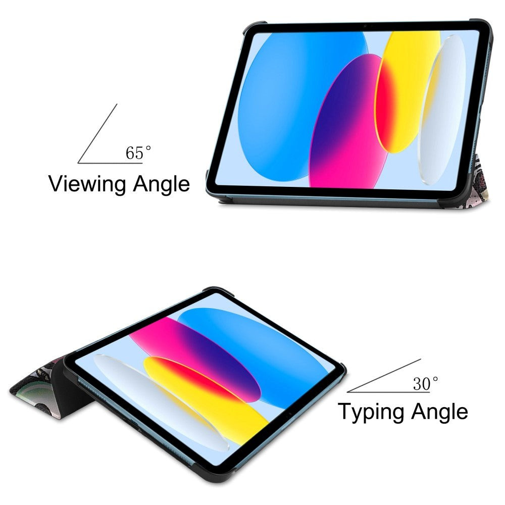 iPad 10.9" (2024/2022) Leather Tri-fold Case - Graffiti
