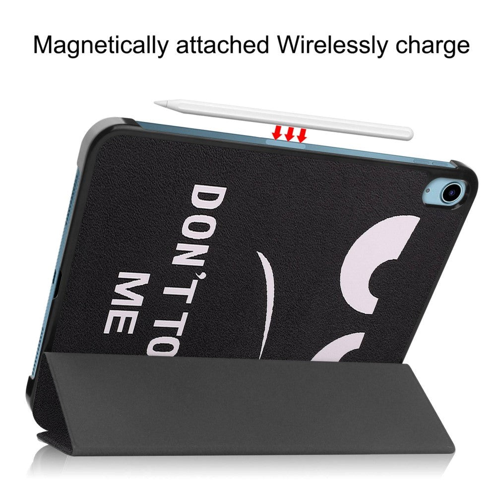 iPad 10.9" (2024/2022) Leather Tri-fold Case - "Don't Touch Me"