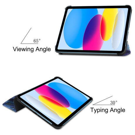iPad 10.9" (2024/2022) Leather Tri-fold Case - Starry Night