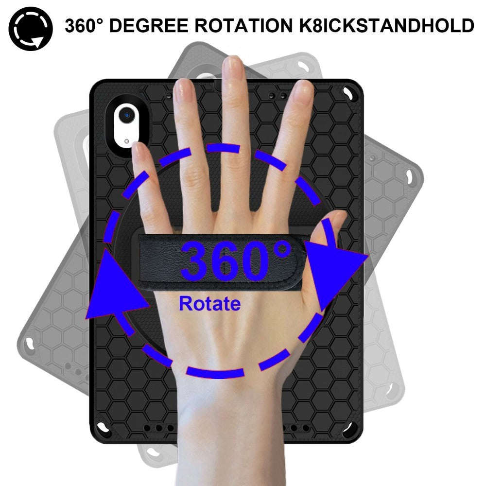 iPad 10.9" (2024/2022) EVA Foam Case w. Kickstand & Hand Holder - Black