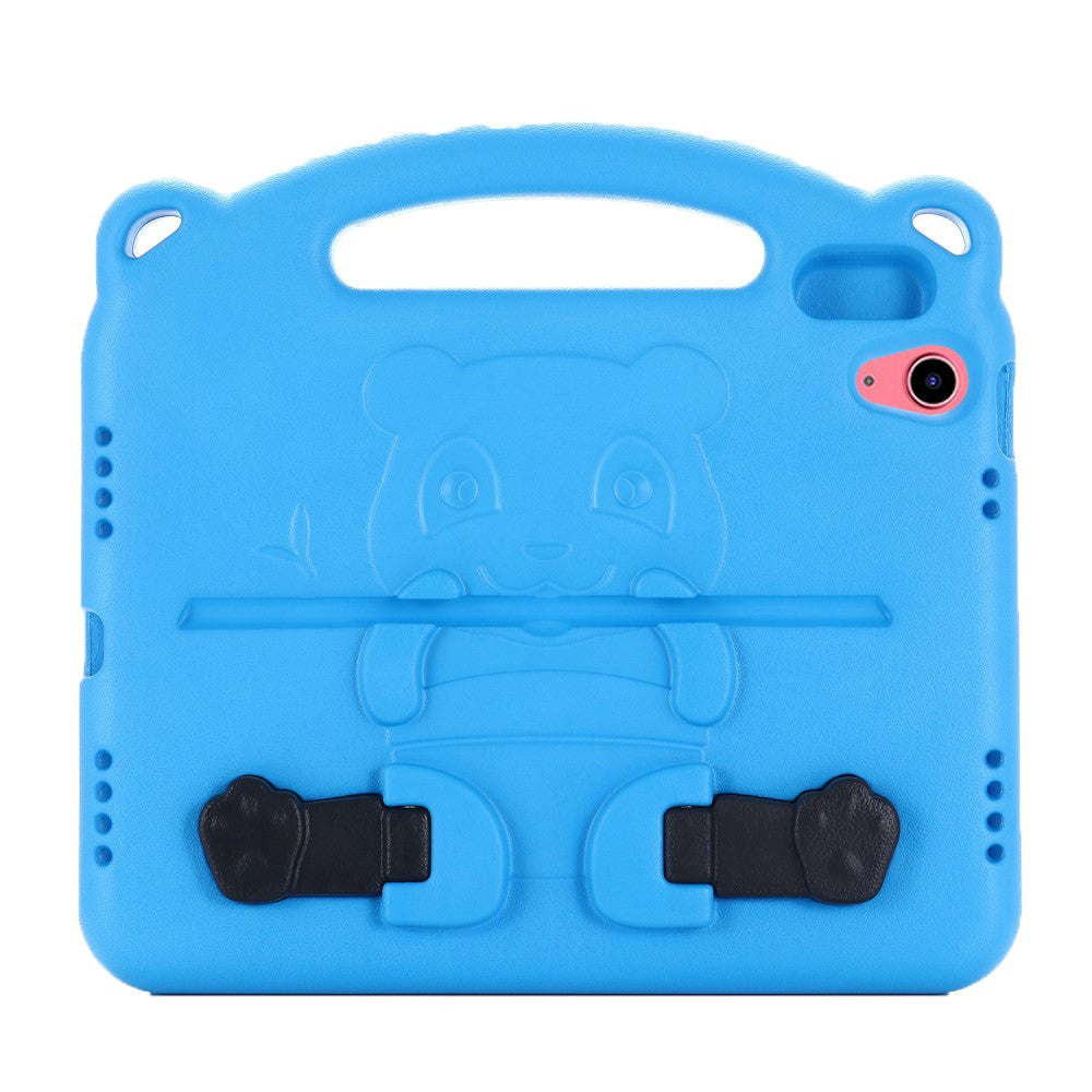 iPad 10.9" (2024/2022) Kids Case - Panda Kickstand Case - Blue