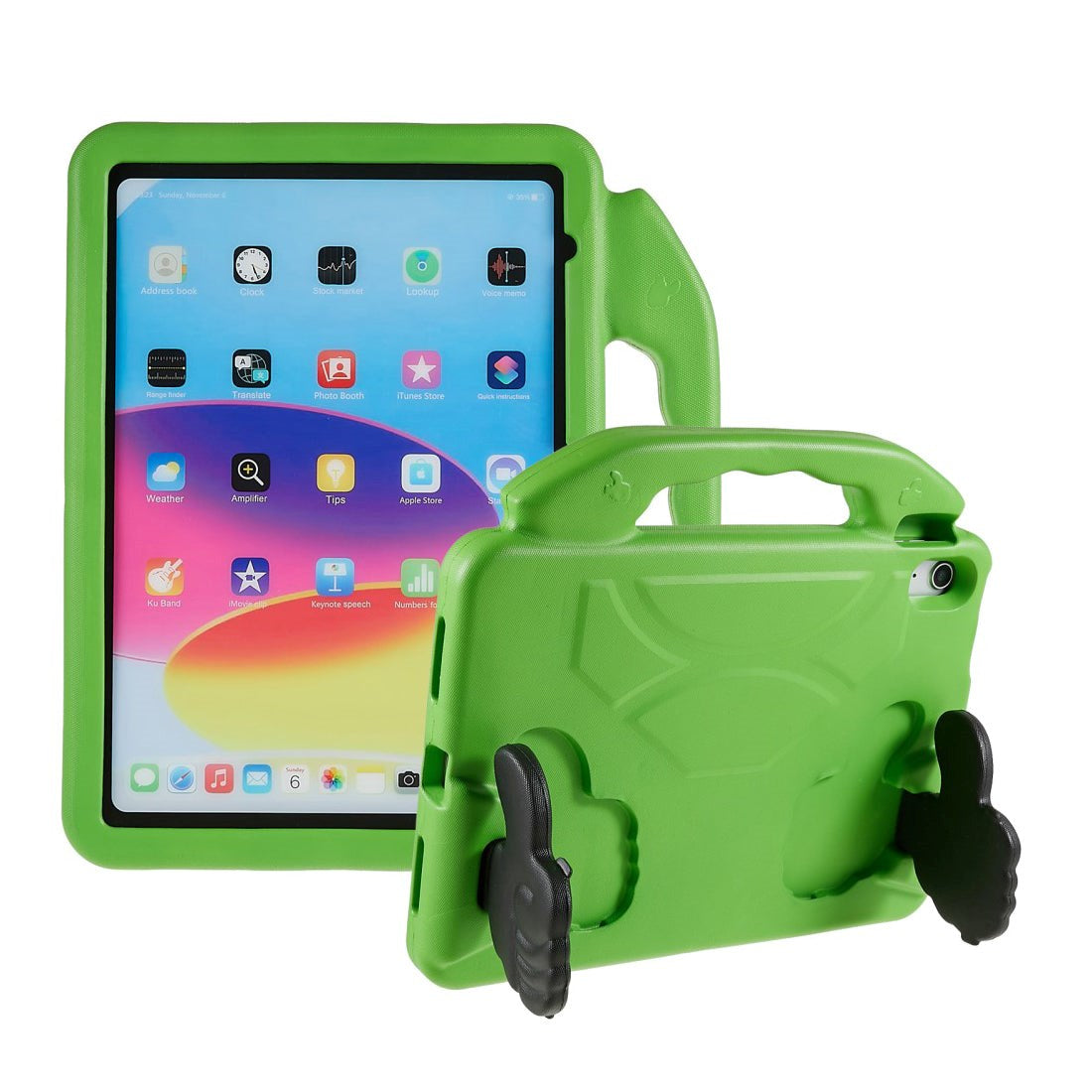 iPad 10.9" (2024/2022) Kids Case - Thumb Kickstand Case - Green