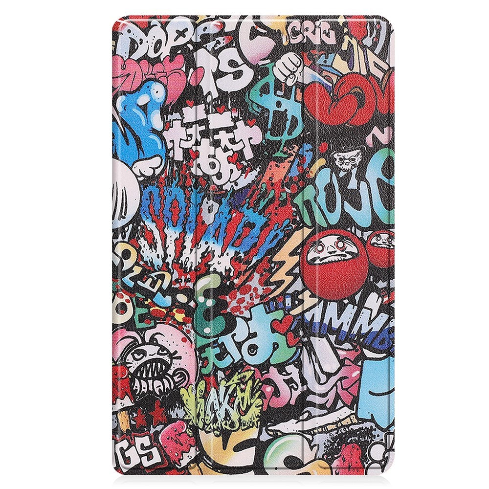EIDERWOOD Lenovo Tab M8 (4th Gen.) Tri-Fold Faux Leather Flip Case with Pattern - Graffiti