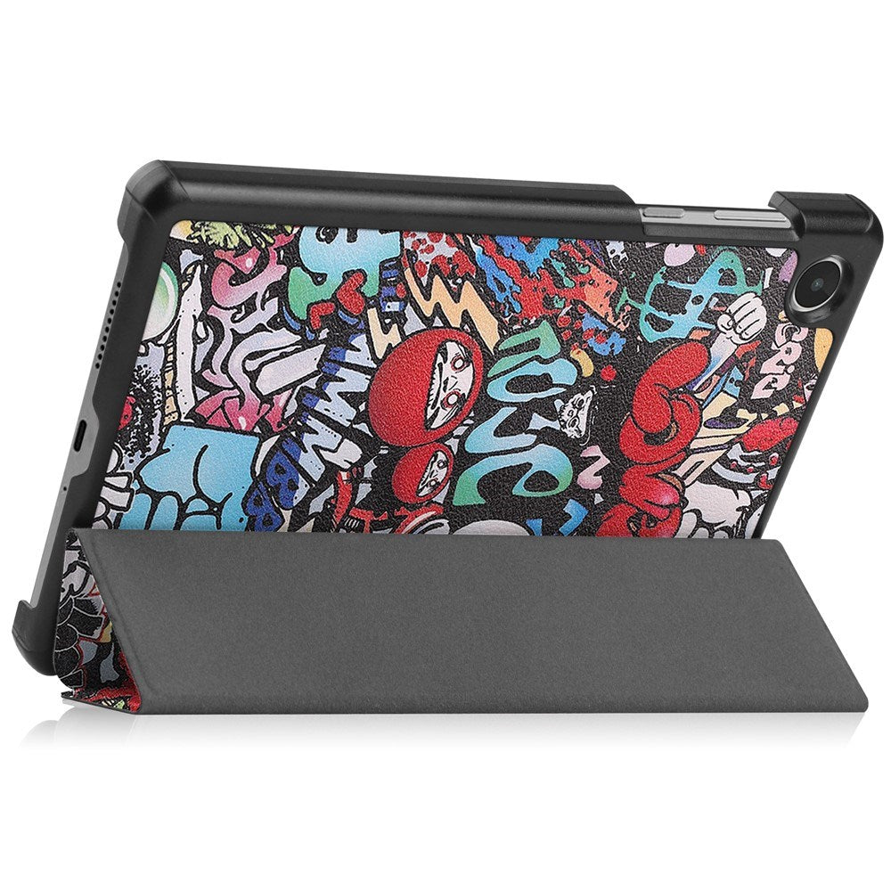 EIDERWOOD Lenovo Tab M8 (4th Gen.) Tri-Fold Faux Leather Flip Case with Pattern - Graffiti