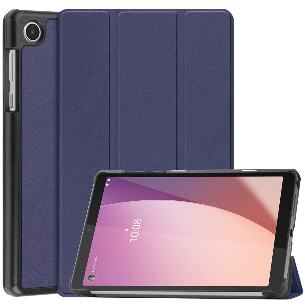 EIDERWOOD Lenovo Tab M8 (4th Gen.) Tri-Fold Faux Leather Flip Case - Blue