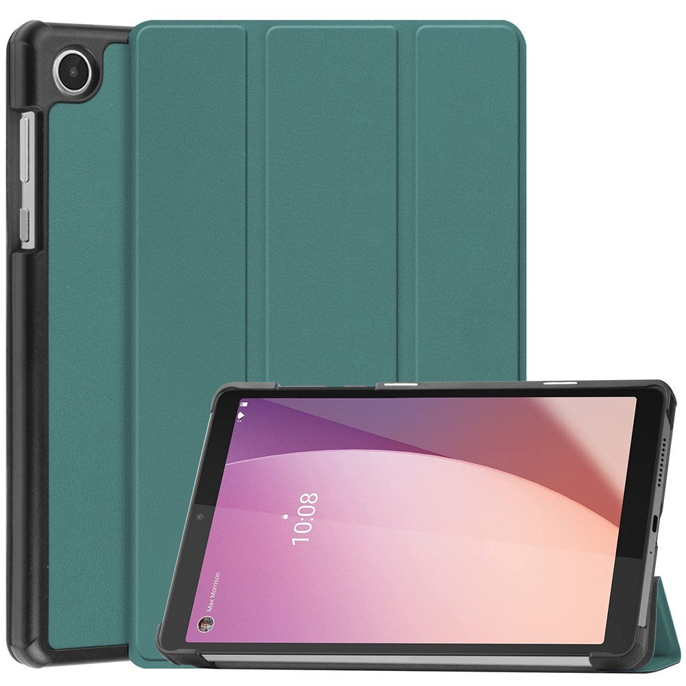 EIDERWOOD Lenovo Tab M8 (4th Gen.) Tri-Fold Faux Leather Flip Case - Green