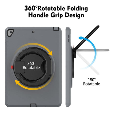 iPad 10.2 (2021 / 2020 / 2019) Craftsman Case w. Kickstand & Hand Holder - Grey