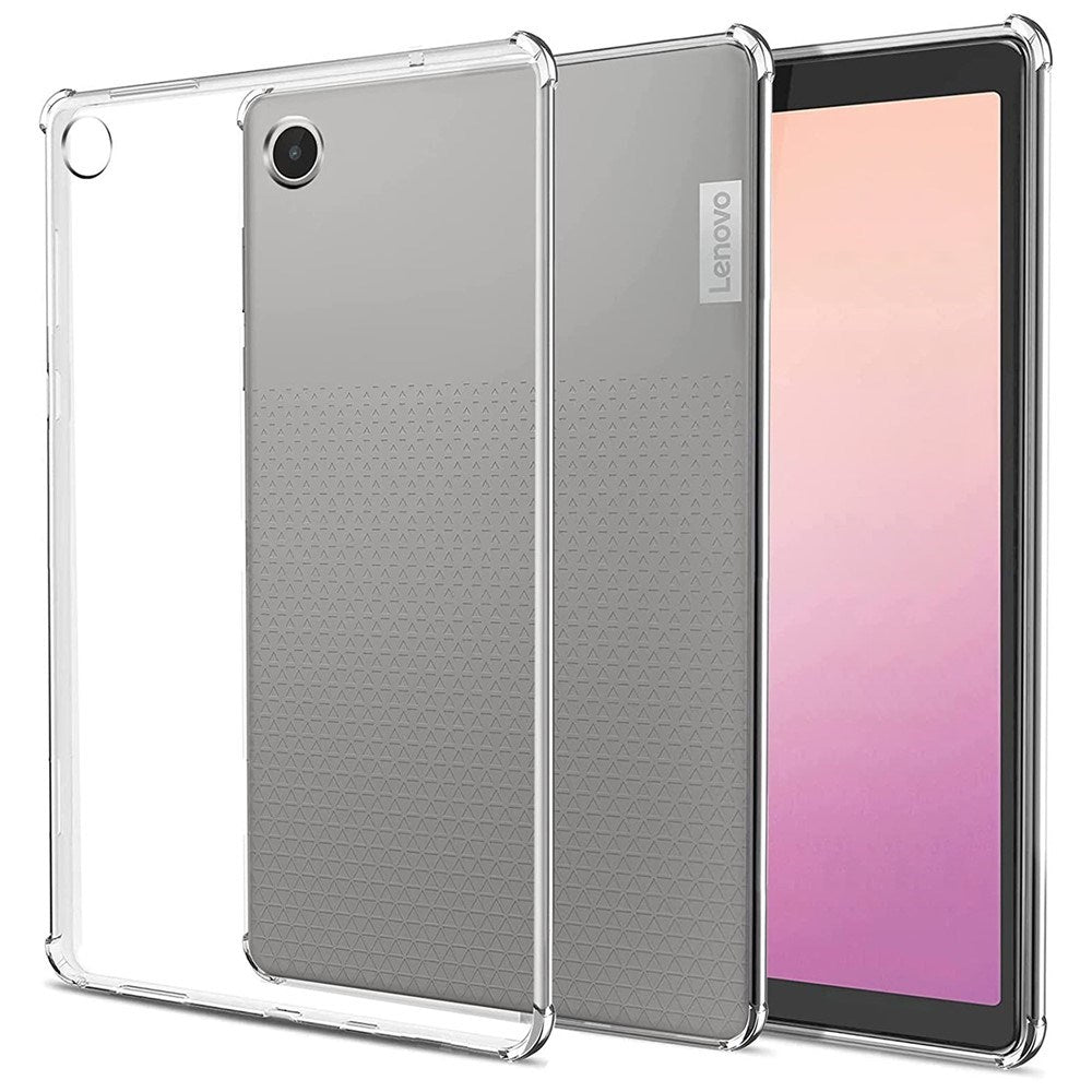 Lenovo Tab M8 (4th Gen.) Flexible Plastic Case with Shock-Absorbing Corners - Transparent