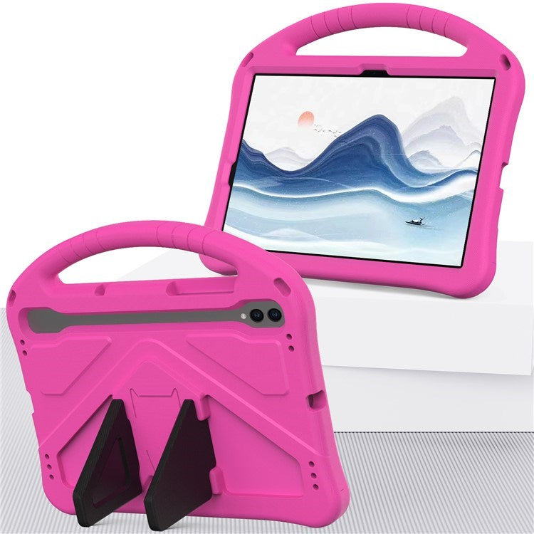EIDERWOOD Samsung Galaxy Tab S9 / S8 / S7 Kids Case with Handle & Stand Function - Pink