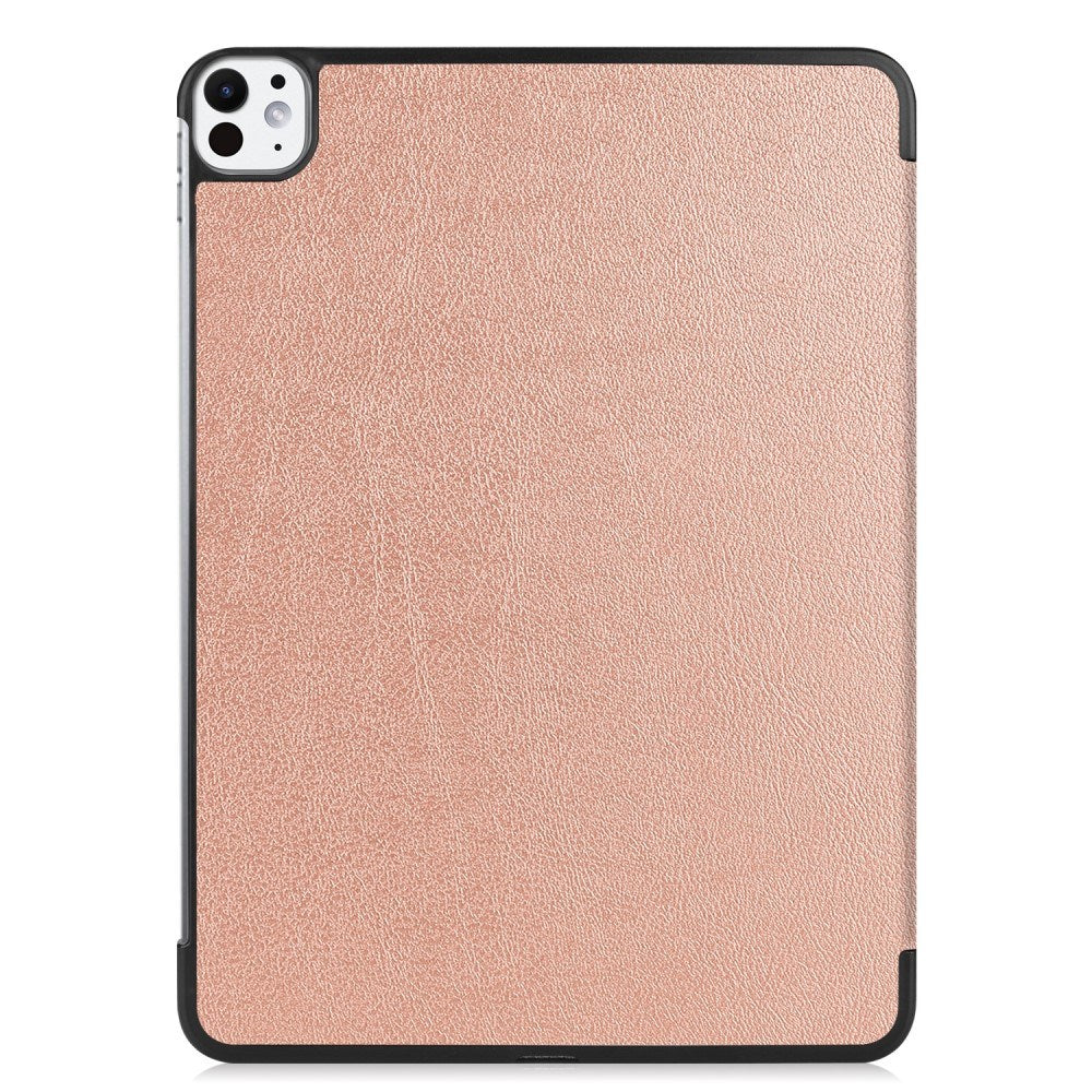 EIDERWOOD iPad Pro 11" (2025 / 2024) Tri-Fold Leather Flip Case - Rose Gold