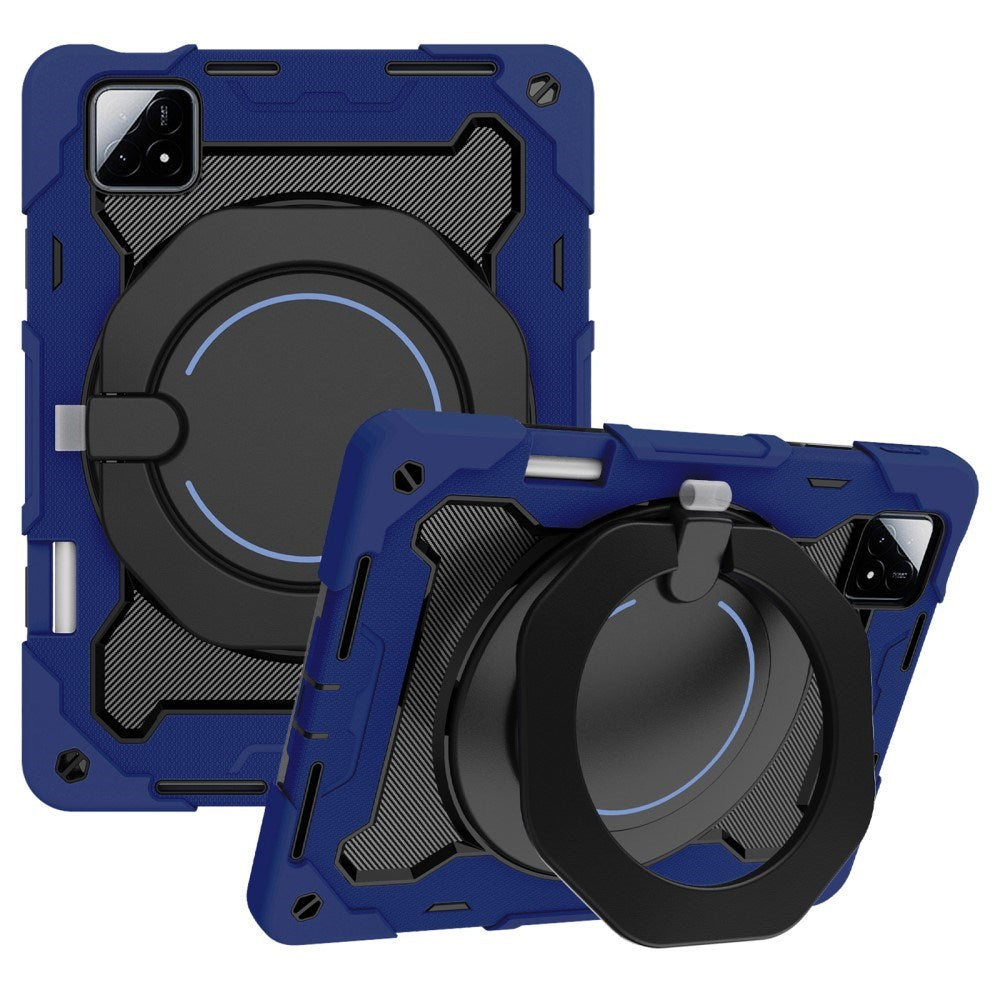 EIDERWOOD Xiaomi Pad 6S Pro Tablet Cover Anti-Drop w. Kickstand and Pen Holder - Dark Blue