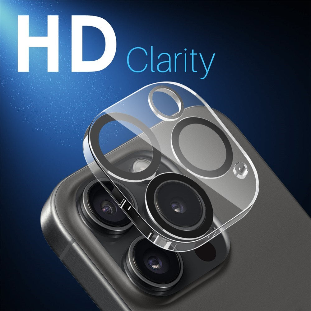 NORTHJO iPhone 16 Pro / 16 Pro Max Tempered Camera Lens Glass - 2 pcs. - Transparent / Black Edge