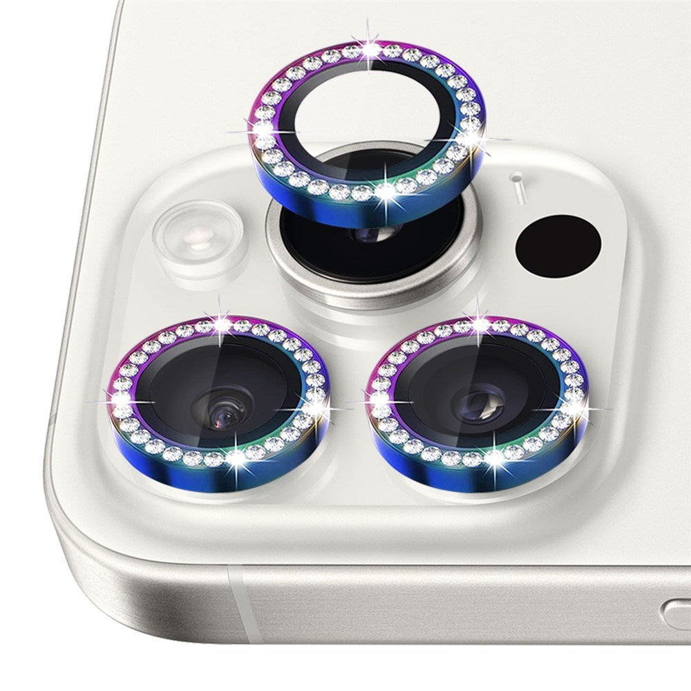 NORTHJO iPhone 16 Pro / 16 Pro Max Camera Lens Protector - Decorative Stones - Multi