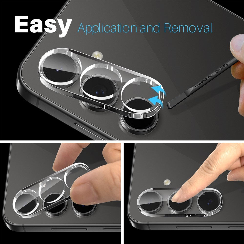 NORTHJO Samsung Galaxy S25 Tempered Camera Lens Glass - Transparent