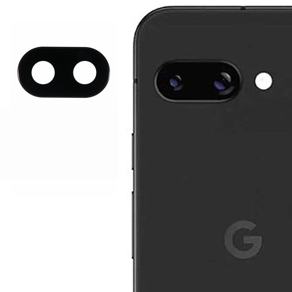 Google Pixel 9a Tempered Camera Lens Protector Glass - Black