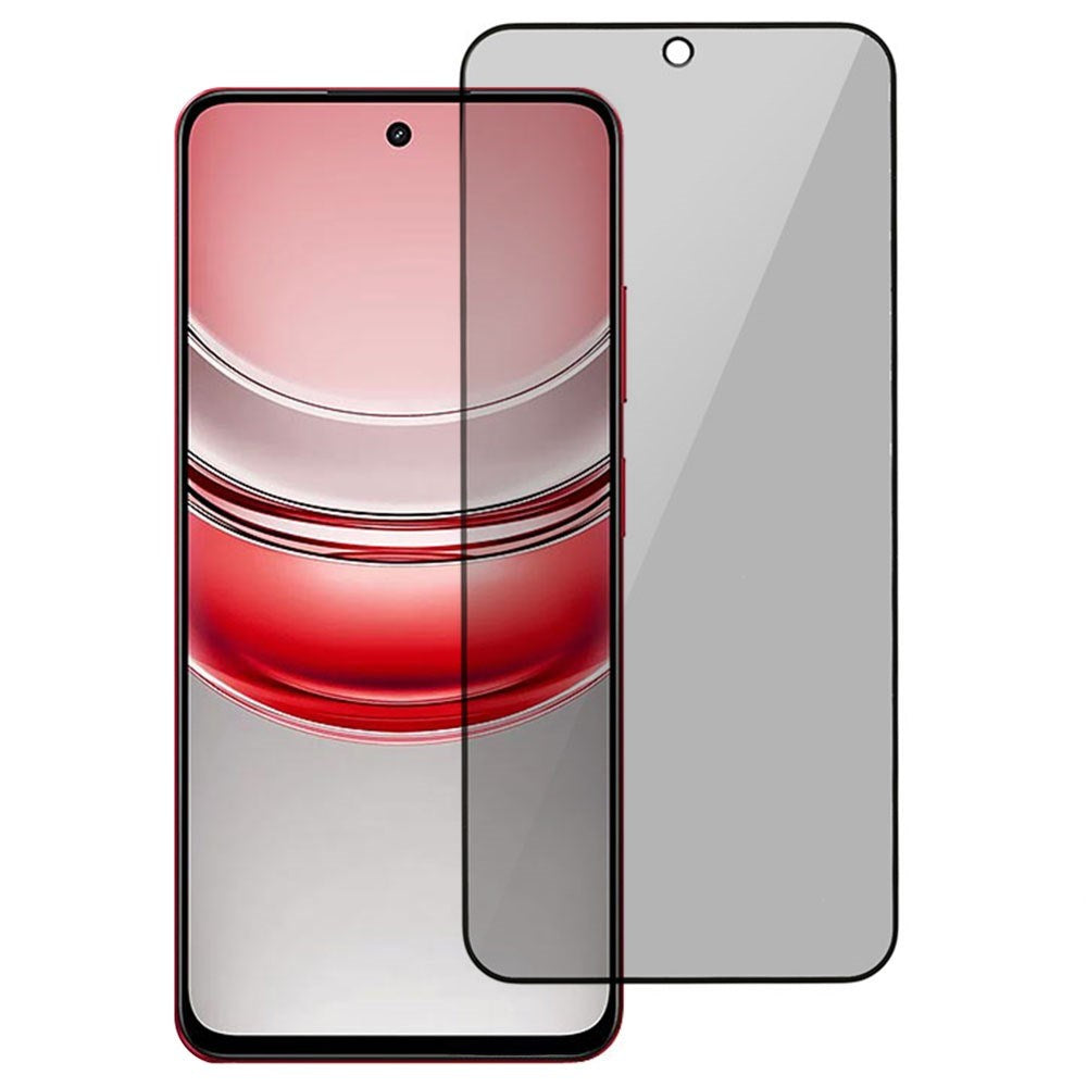 Realme 14X (5G) Full Fit Tempered Screen Protector Glass - Privacy Function - Transparent