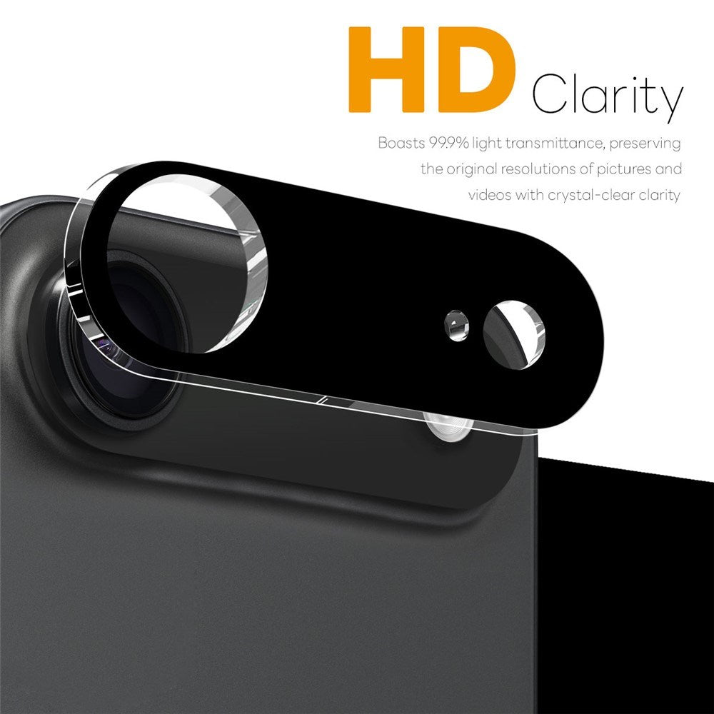 NORTHJO iPhone Air Tempered Camera Lens Glass - Black