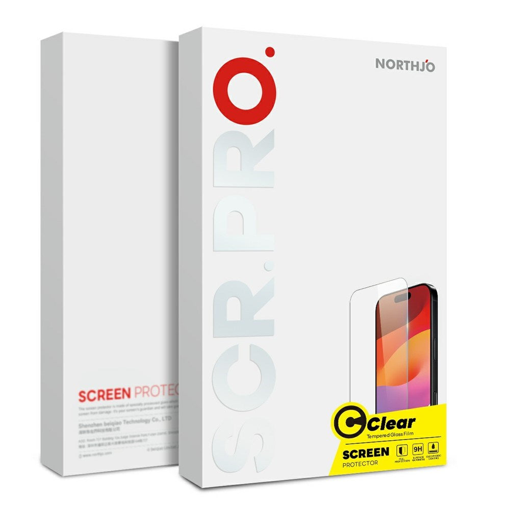 NORTHJO iPhone Air Screen Protector - Tempered Glass 0.3mm - 2 pcs.