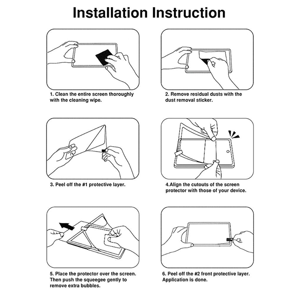 Samsung Galaxy Tab A11 / A10 / A9 / Xiaomi Redmi Pad SE Magnetic Privacy Screen Protector - Transparent