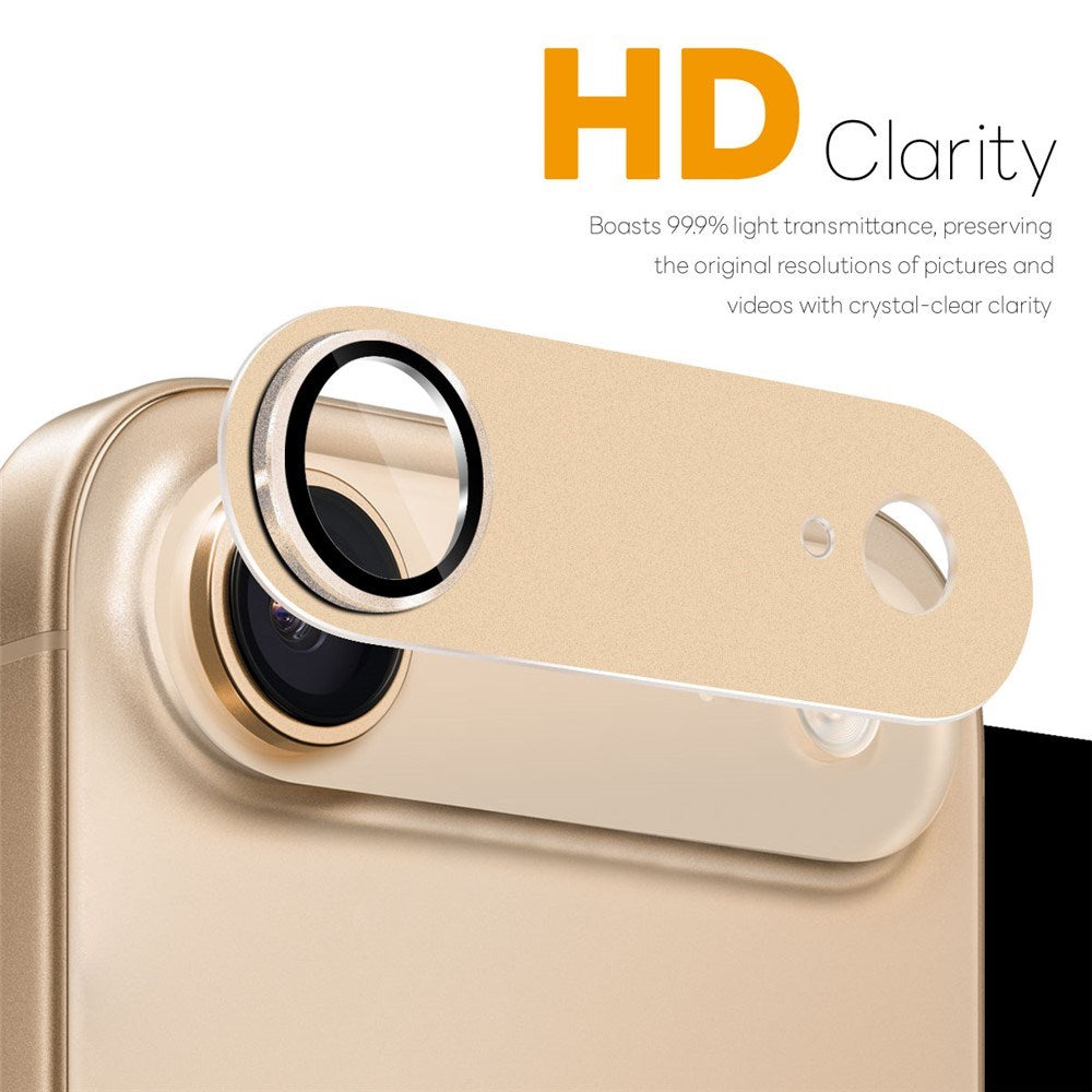 NORTHJO iPhone Air Camera Lens Protector - Matte Metal & Glass - Gold