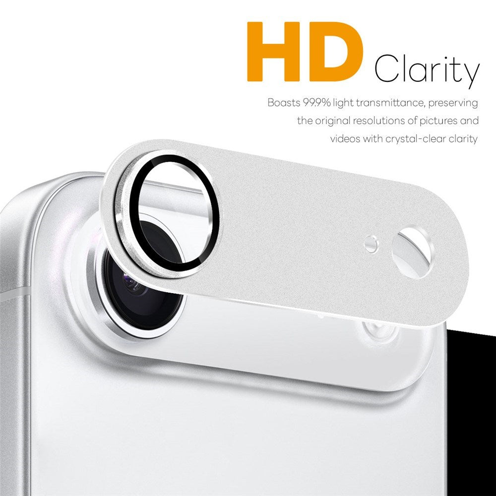 NORTHJO iPhone Air Camera Lens Protector - Matte Metal & Glass - Silver