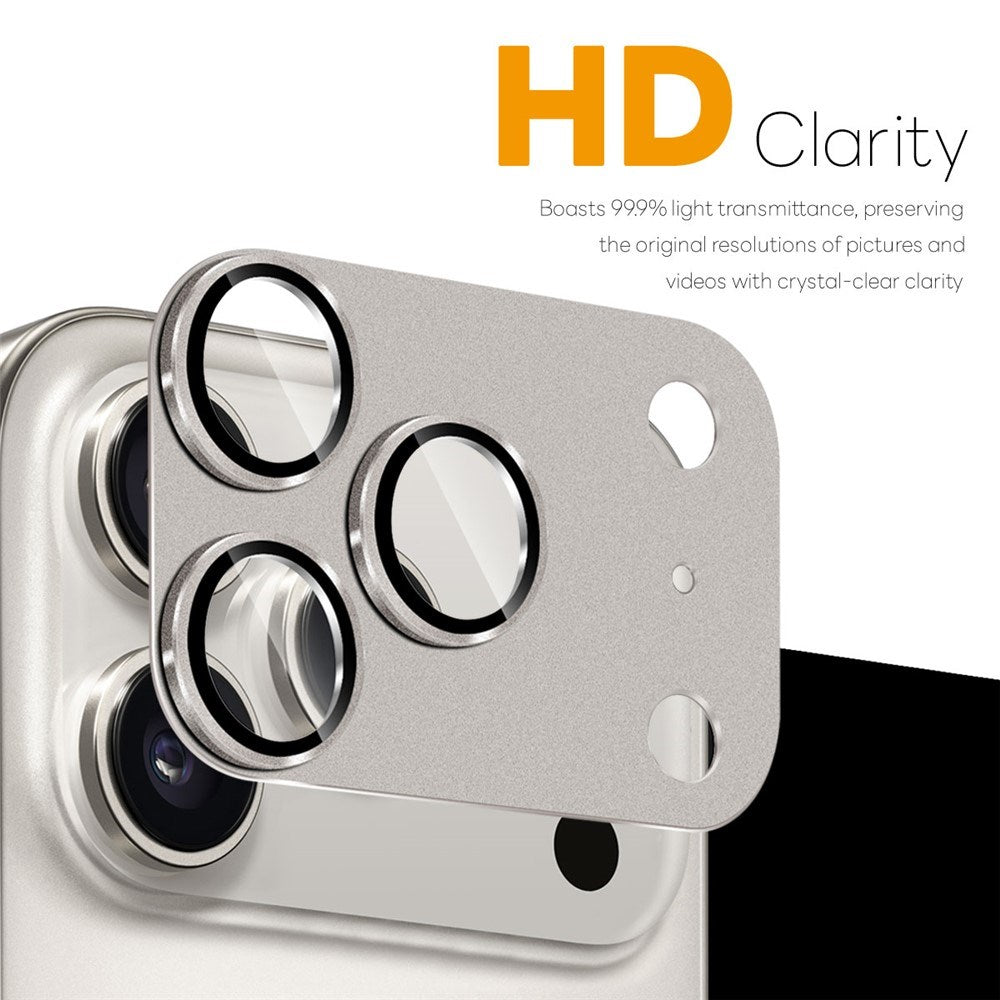 NORTHJO iPhone 17 Pro Camera Lens Protector - Matte Metal & Glass - Grey
