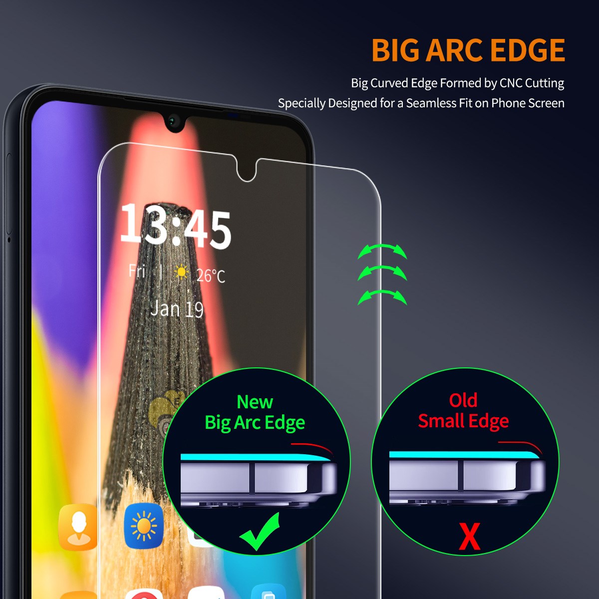 Samsung Galaxy A27 Tempered Glass Screen Protector - 2 pcs. - Transparent
