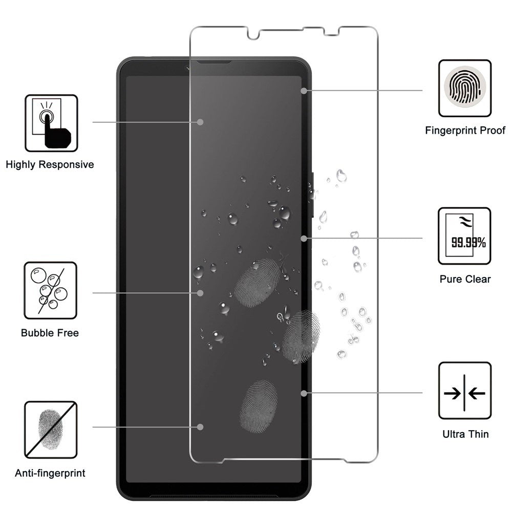 Sony Xperia 10 VIII / 10 VII 2.5D Tempered Glass Screen Protector - Transparent